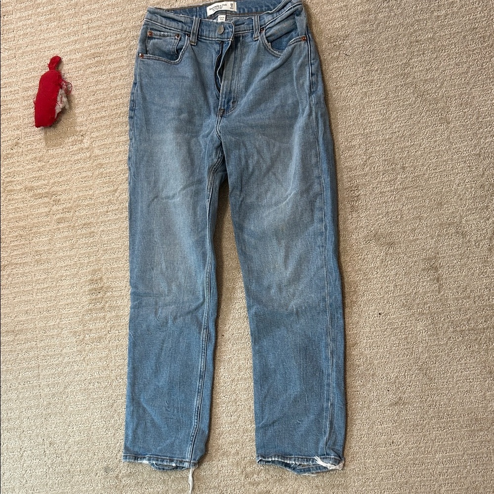 Abercrombie & Fitch Light Blue Straight Leg Jeans